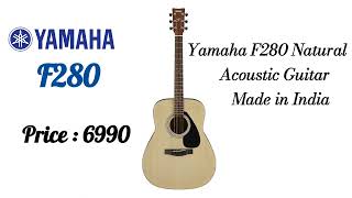Yamaha F280 Natural Acoustic Guitar Made in India  Full HD 1080p MEDIUM FR30