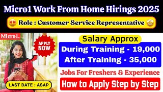 Micro1 Work From Home Jobs 2025🔥Remote Job Alert 2025 | Customer Service Hiring | Trending Jobs