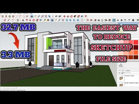 How To Reduce Sketchup File Size |Compress file size in a minute