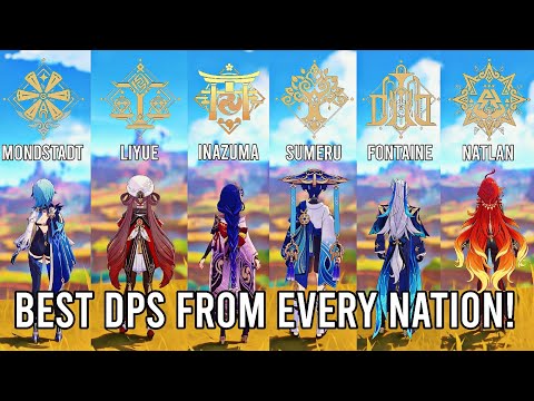 Best DPS From Every Nation !! F2P Dmg Showcase [Genshin Impact]