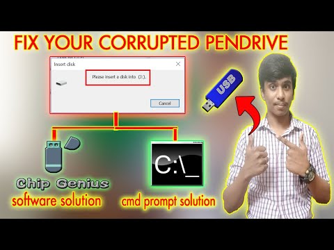 How to fix an corrupted pendrive using cmd and sofware solution method|தமிழ்|UK EDITS MDU.#pendrive