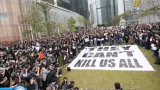 【香港新聞】明報前總編遇刺 港新聞界反暴力遊行