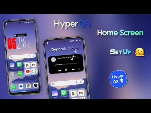 HyperOS ⚡ Home Screen SetUp | Dynamic Island And Clock | @Android_Insider