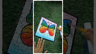 MOSAIC ART using EGG SHELLS।। DIY।। ART।।#diy #mosaicart #youtubeshorts #craft #reuseidea