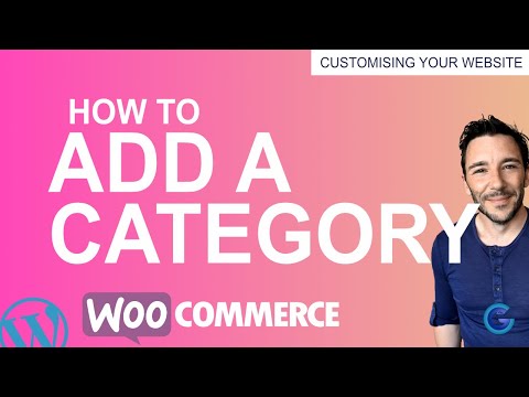 Add a category in woocommerce