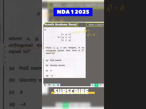 NDA 1 2025 maths short tricks | NDA  1 2025 maths paper solution