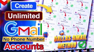Gmail Create Method: Create Unlimited Gmail Accounts Without OTP Verification | Skip Phone Number