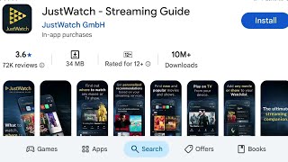 How To Install JustWatch Streaming Guide App's | How To Download JustWatch Streaming Guide App's