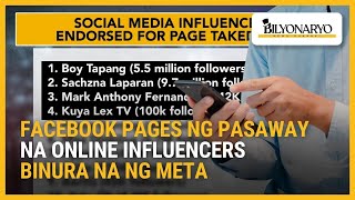 Facebook pages ng ilang influencer binura dahil sa illegal gambling | Agenda