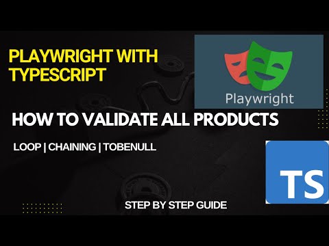 How to Validate All Products in an E Commerce Site in Playwright using For Loop.