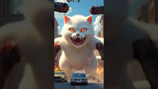 Kitten Ate a Worm… And Became a MONSTER! 😱🐛👹 #kitten #cat #aicat #shorts