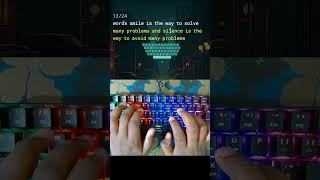 Typing 96 WPM for 15 second [100% Accuracy Typing]  #monkeytype #typing #speed