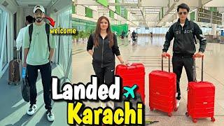 Finally Karachi Agae 😍 Haris ko Surprise dydiya 😋 | bht garmi hai yehan to 😕