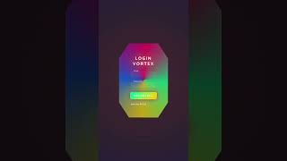 ColorFull Animated login Form Using HTML CSS |#shorts #coding #loginform #frontand #website #css