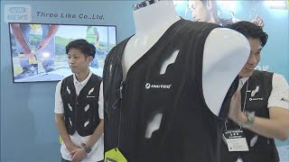 猛暑対策グッズの展示会　熱中症対策の義務化で注目(2025年7月23日)
