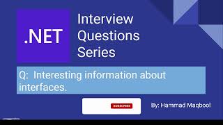 Important points of Interfaces in DotNet Csharp | .NET Interview Question Series