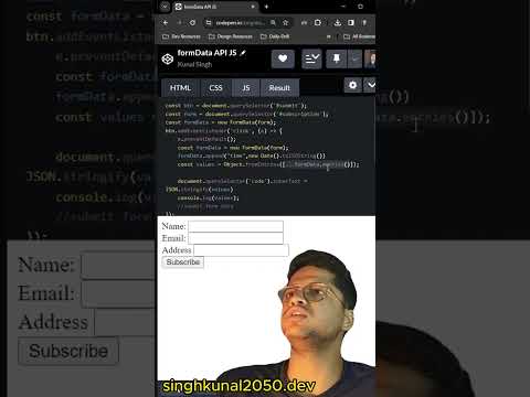 formData interface in Javascript