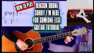 Benson Boone - Sorry I'm Here For Someone Else | Guitar Tutorial (Chords & Tabs)
