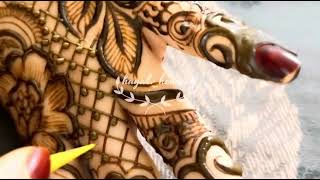 Part 2. Latest heavy floral bridal henna design | very beautiful semi bridal henna design | bridal