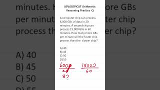 ASVAB/PiCAT Arithmetic Reasoning Practice Test Q: Rates #acetheasvab with #grammarhero #afqt