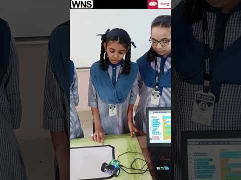 Students make demonstrate how robots can be used to solve real world challenges.#roboticsproject