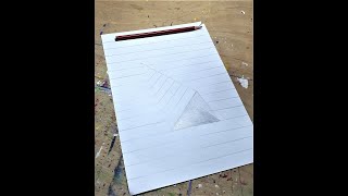 #shorts #triangle #3dtrick | how to draw 3d triangle easily