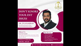 DON'T IGNORE YOUR ENT ISSUES! #ent #sinusite #earwax #earwaxremoval #drjanakiram #earproblem