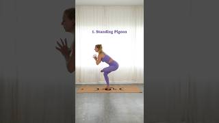 7 Variations of Pigeon Pose! 💜 #yoga #yogatips #yogainspiration