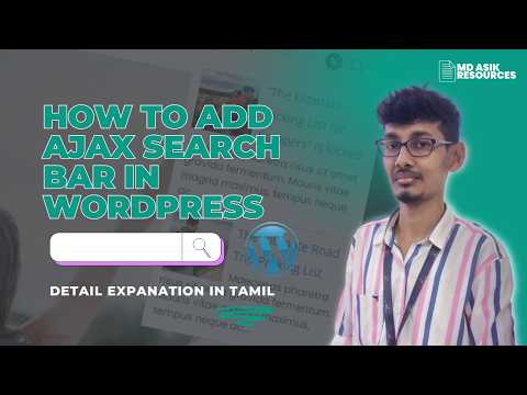 How to add Ajax Search for Free in WordPress | Realtime Search | Detail Explanation in Tamil (Free)
