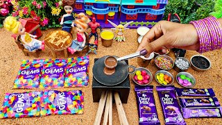 Miniature Gems Chocolate Dosa Recipe | Miniature | Dairy Milk Chocolate Dosa | Dosa Recipe | Gems