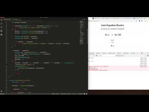 สร้างโปรแกรมแก้สมการอย่างง่ายด้วยJavascript #part5