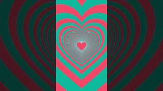 ♥️Neon Heart Relaxing Colorfull Tunnel Background video 💥🚀🔥