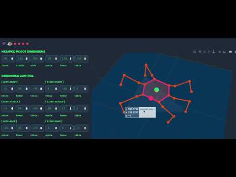 Hexapod Robot Simulator (Python, Dash)