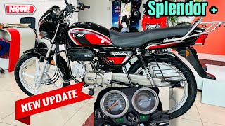 Hero Splendor plus 2025 new Launch Bs7 Model|🔥splendor plus review details 🔥big updates black red🔥💕