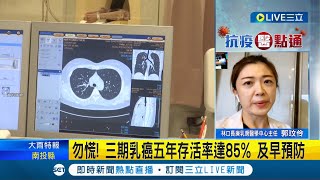 #三立最新 歌手朱俐靜乳癌2年病逝"病程發展迅速"成極端案例 三期乳癌"勿慌"五年存活率達85%可早預防｜【LIVE大現場】20220705｜三立新聞台
