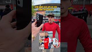 How many kickups can the Arsenal do!? #football #footballer #kickups #arsenal