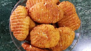 मैदा और सूजी से बनाए बिस्किट की तरह  खस्ता ठेकुआ |Maida aur Suji Khasta Thekwa |Khasta Khajur Recipe