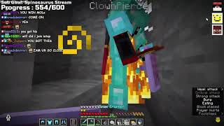 Clownpierce gets killed by yungwill on the lifesteal smp.