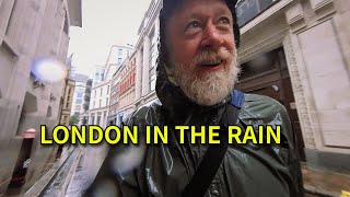 Rainy Day London Walk in the City & Holborn (4K)