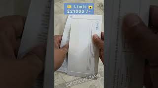 🔴Sbi Credit Card 😱Limit Rs.221000