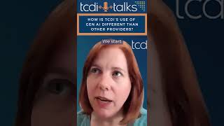 How Is TCDI's Use of AI Different? - TCDI Talks Highlight with Caragh Landry