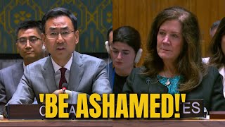 ‘You Should Be Ashamed!’ — Furious China Bląsts the US at the UNSC