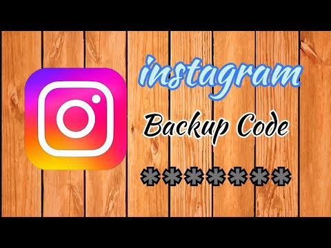 instagram backup code