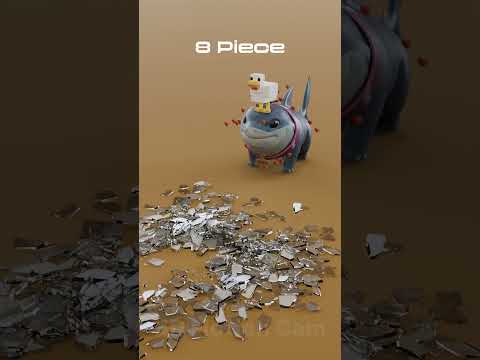 Minecraft Steve vs Glass #blender3d  #clothsimulation #3danimation #3dart #minecraft