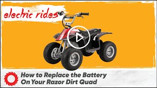 How to Replace the Batteries on the Razor Dirt Quad