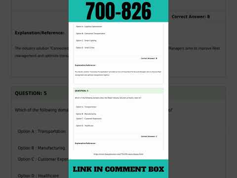Actual 700-826 Exam Dumps PDF | Cisco IoT Essentials for Account Managers Exam
