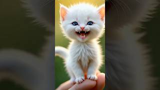 This White Kitten Will Steal Your Heart! ❤️ #shorts #viral #trending #funny #ai #animation