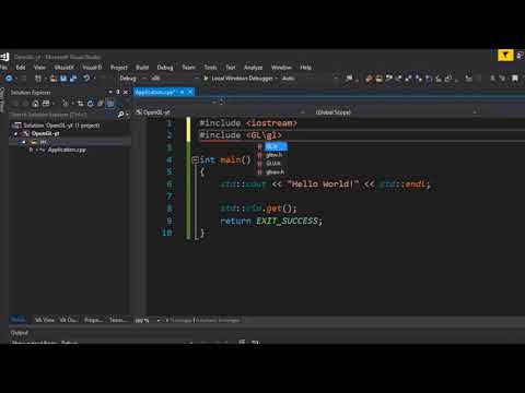 C++ OpenGL Episode 1 (Timelapse) Setting up GLFW and GLEW