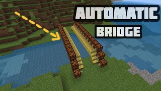HOW TO MAKE AUTOMATIC LIGHT BRIDGE IN MINECRAFT 💡 ✨🔥