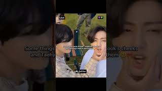 squishing Jungkook's cheeks is Taehyung's forever love language🎀#taekook #vkook #thvjk #lovelanguage